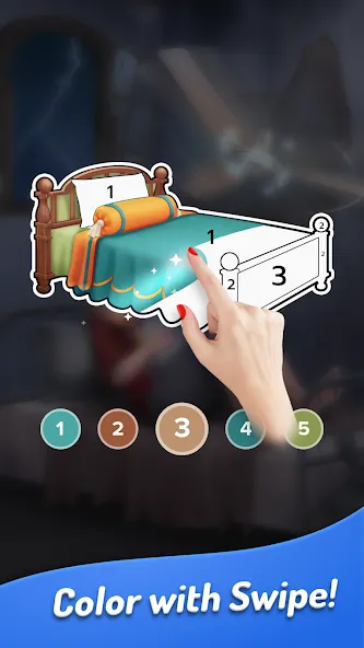 Colorswipes® - Color by Number [MOD: без рекламы и открыты все уровни] (Бесплатно / APK) — скриншот 3