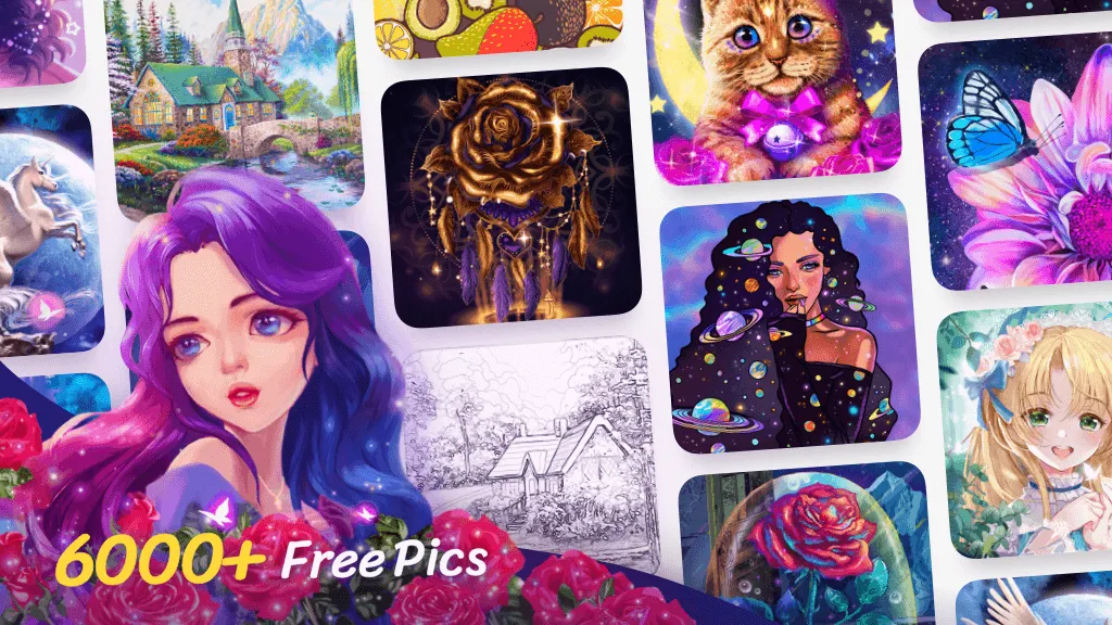 Colorscapes® - Color by Number [MOD: без рекламы и все раскраски открыты] на Андроид — скриншот 1