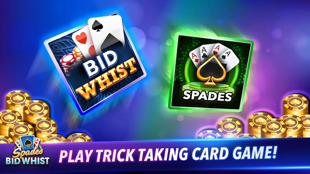 Скачать Spades: Bid Whist Classic Game [MOD: без рекламы и все карты открыты] — скриншот 1