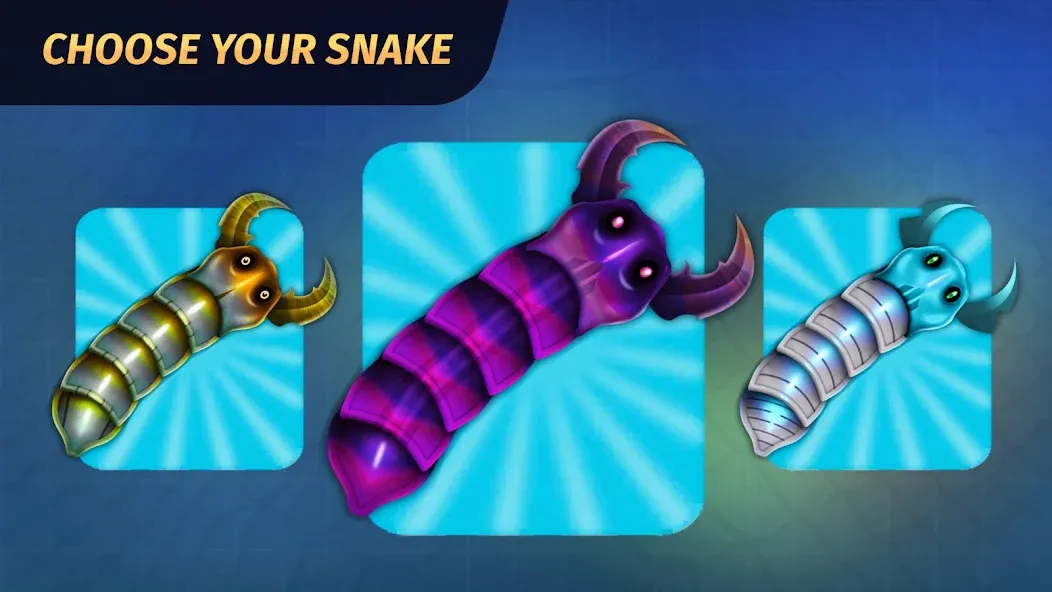 Скачать взлом Worm.io - Gusanos Battle [MOD: безлимитные монеты и ускорение червя] — скриншот 1