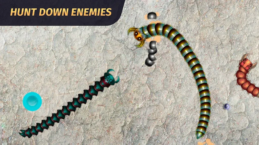 Скачать взлом Worm.io - Gusanos Battle [MOD: безлимитные монеты и ускорение червя] — скриншот 2