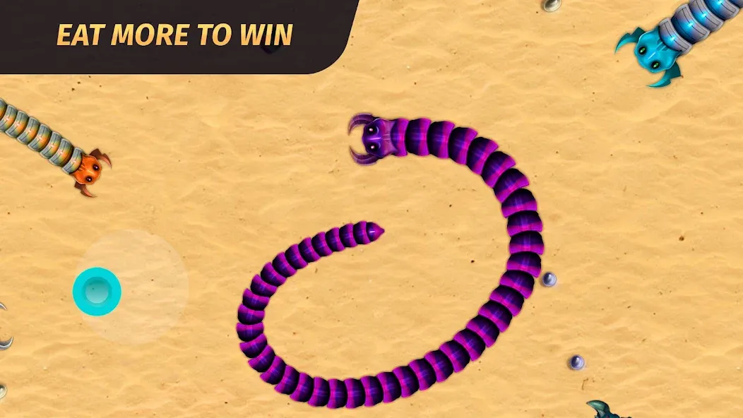 Скачать взлом Worm.io - Gusanos Battle [MOD: безлимитные монеты и ускорение червя] — скриншот 3