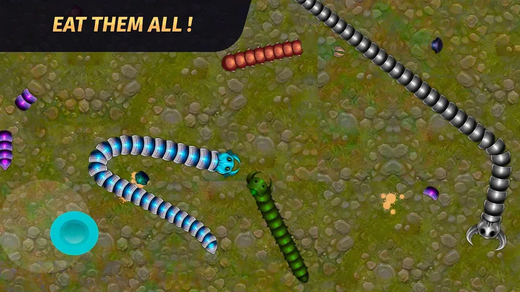 Скачать взлом Worm.io - Gusanos Battle [MOD: безлимитные монеты и ускорение червя] — скриншот 5