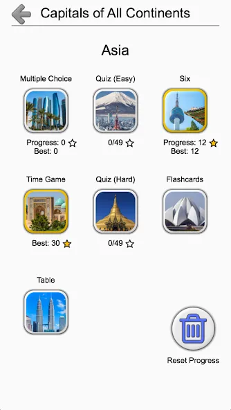 Capitals - Geography Quiz [MOD: открыты все страны и столицы] последняя версия — скриншот 3