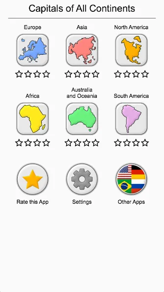 Capitals - Geography Quiz [MOD: открыты все страны и столицы] последняя версия — скриншот 5