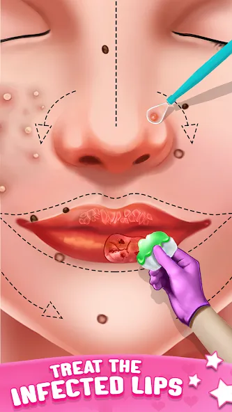 Скачать ASMR Doctor Game: Makeup Salon [MOD: безлимитные деньги и открыты все уровни] — скриншот 5