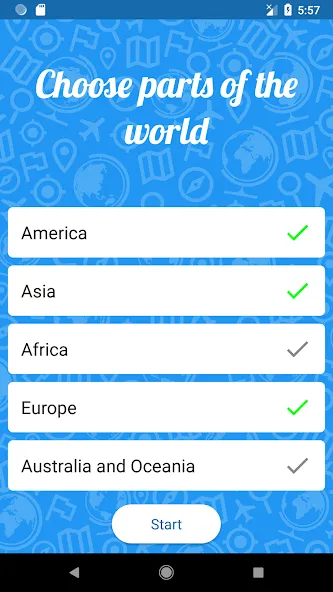 Guess the country! - Quiz [MOD: открыты все страны и уровни] (Бесплатно / APK) — скриншот 4