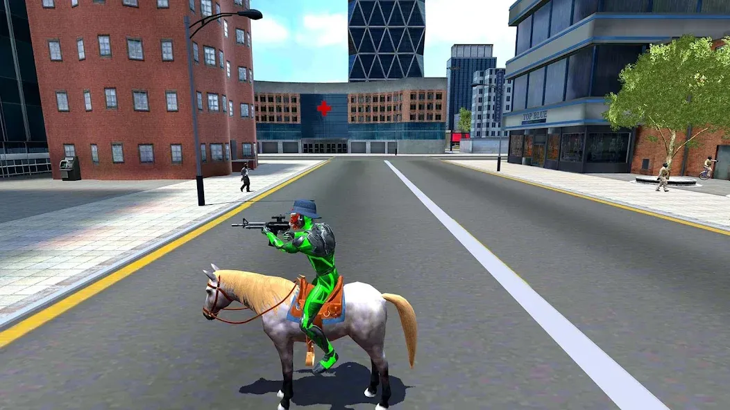 Rope Frog Ninja Hero Car Vegas [MOD: безлимитные деньги и оружие] на Андроид — скриншот 5