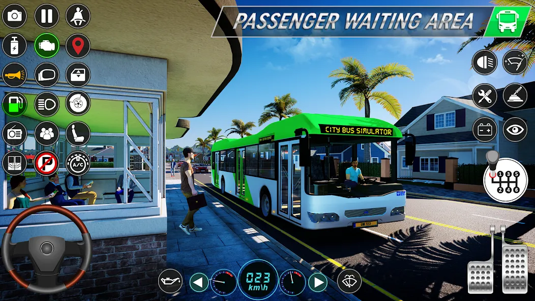 City Bus Simulator: Bus Games [MOD: безлимитные деньги и топливо] на Андроид — скриншот 1