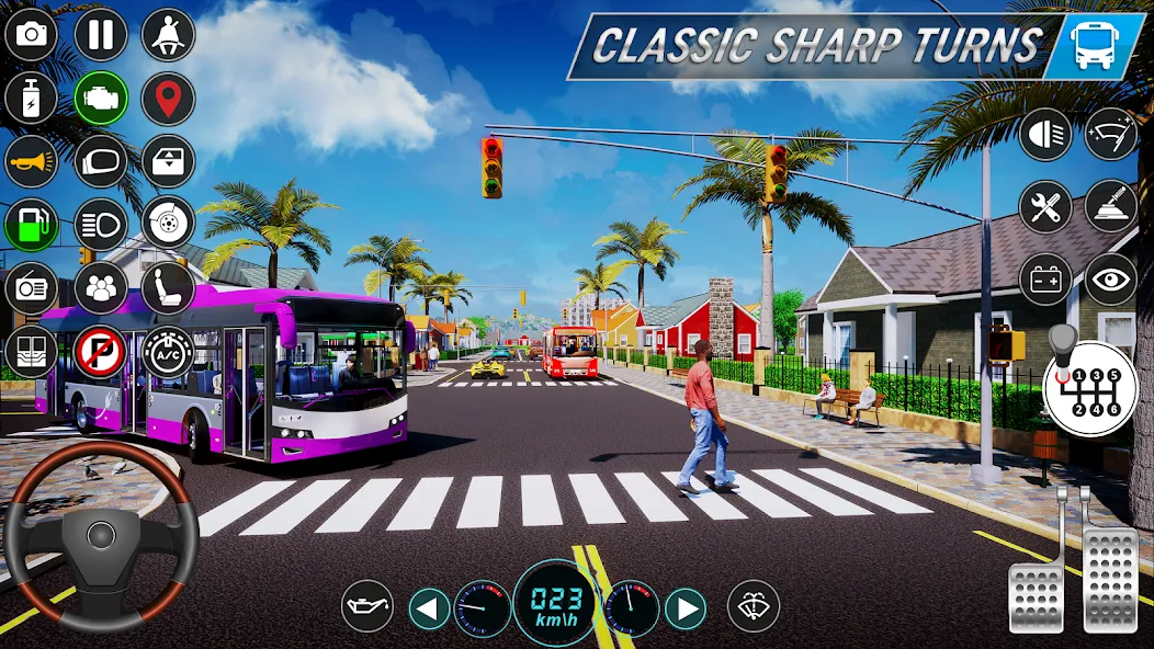 City Bus Simulator: Bus Games [MOD: безлимитные деньги и топливо] на Андроид — скриншот 2