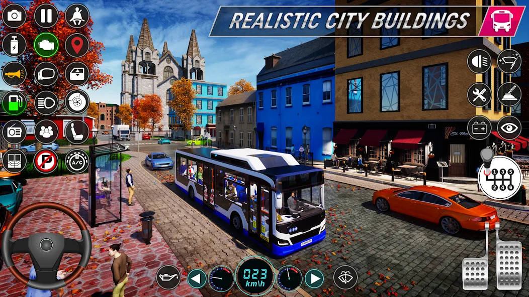 City Bus Simulator: Bus Games [MOD: безлимитные деньги и топливо] на Андроид — скриншот 3