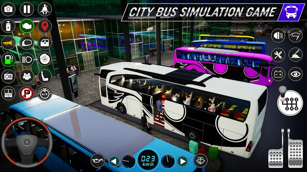 City Bus Simulator: Bus Games [MOD: безлимитные деньги и топливо] на Андроид — скриншот 4
