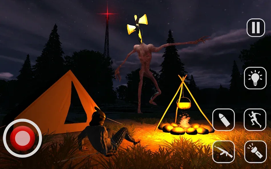 Скачать Siren Head : Hunt in Forest [MOD: безлимитные патроны и здоровье] на телефон — скриншот 3