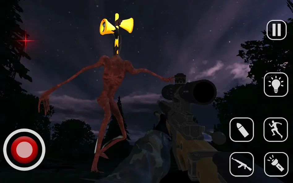 Скачать Siren Head : Hunt in Forest [MOD: безлимитные патроны и здоровье] на телефон — скриншот 4