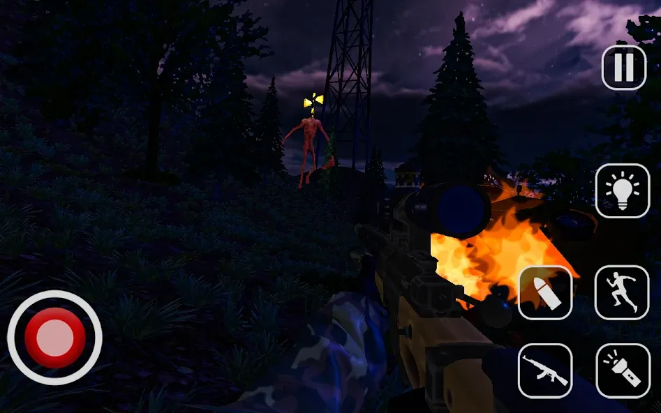 Скачать Siren Head : Hunt in Forest [MOD: безлимитные патроны и здоровье] на телефон — скриншот 5