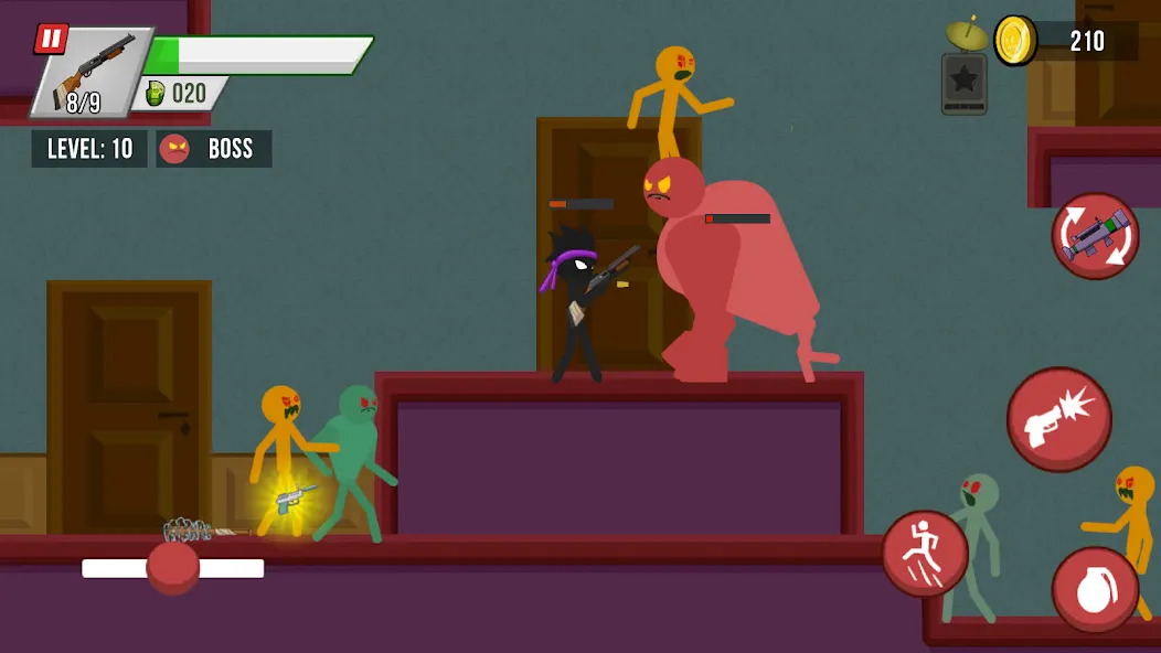 Stick vs Zombies [MOD: безлимитные монеты и оружие] последняя версия — скриншот 3