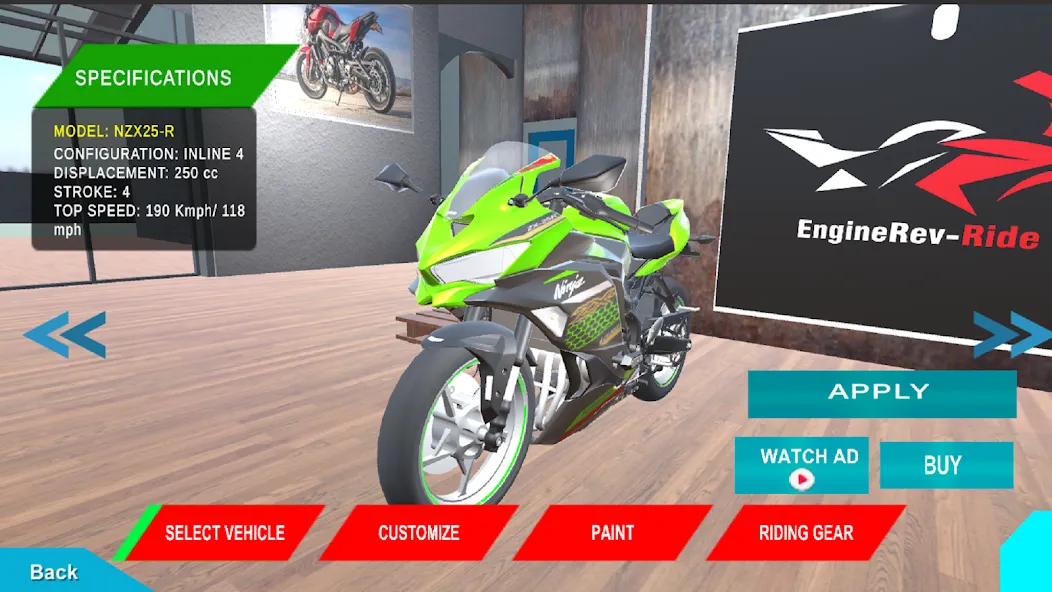 Скачать EngineRev-Ride [MOD: улучшенная физика и мощные автомобили] — скриншот 1