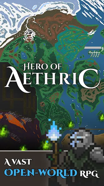 Скачать Hero of Aethric [MOD: бесконечная энергия и мощное снаряжение] — скриншот 1