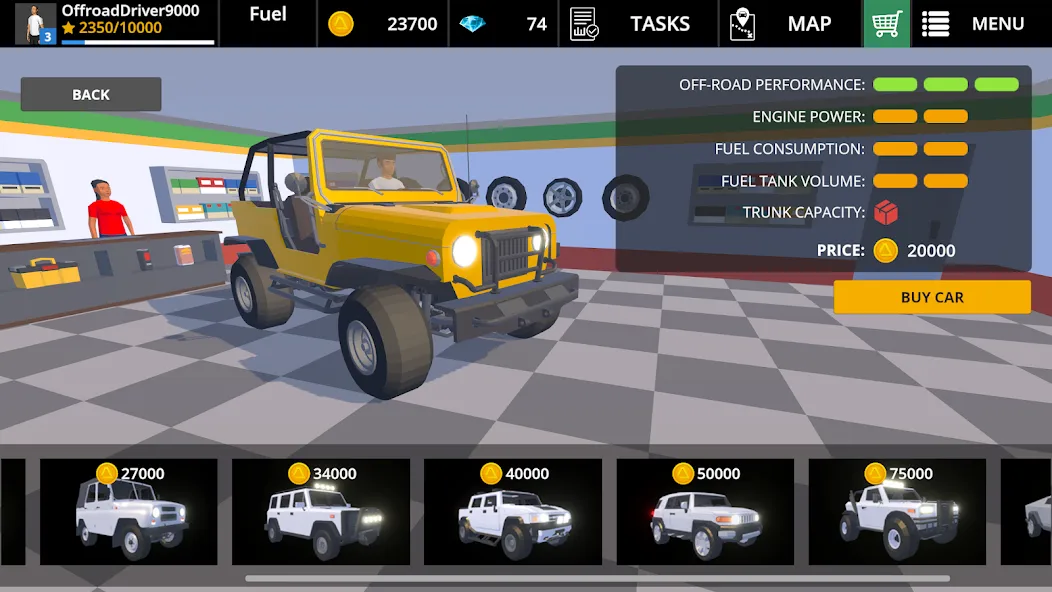 Скачать Driving Zone: Offroad Lite [MOD: безлимитные деньги и открыты все машины] — скриншот 5