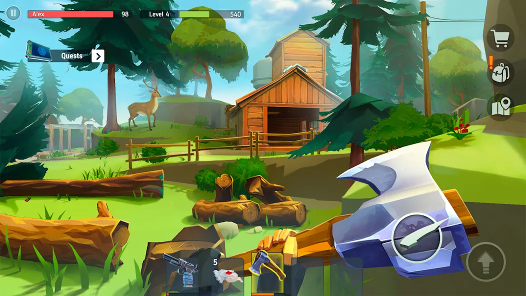 TEGRA: Zombie survival island [MOD: безлимитные ресурсы и оружие] — Скачать бесплатно (APK) — скриншот 1