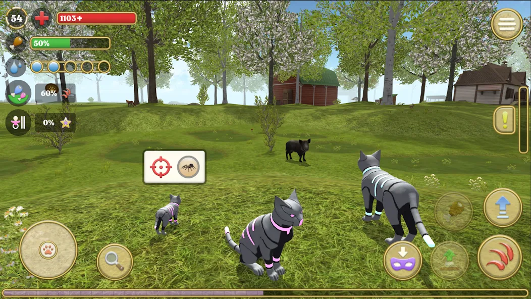 Скачать Cat Simulator : Kitties Family [MOD: много котят и безлимитные монеты] на телефон — скриншот 5