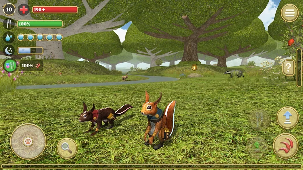Скачать Squirrel Simulator 2 : Online [MOD: много орехов и открыты все уровни] на телефон — скриншот 1