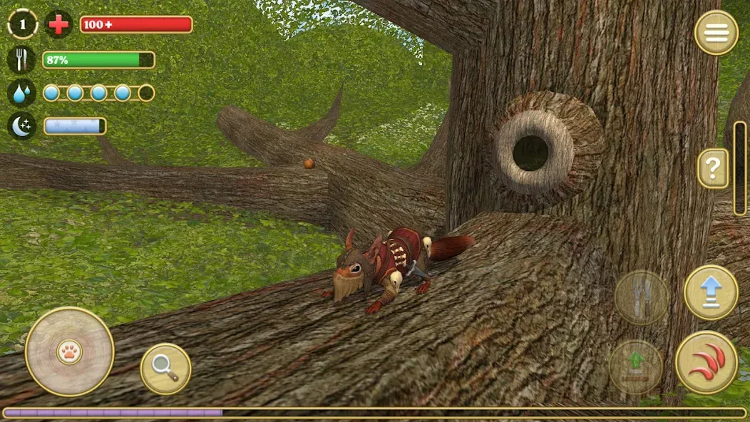 Скачать Squirrel Simulator 2 : Online [MOD: много орехов и открыты все уровни] на телефон — скриншот 3