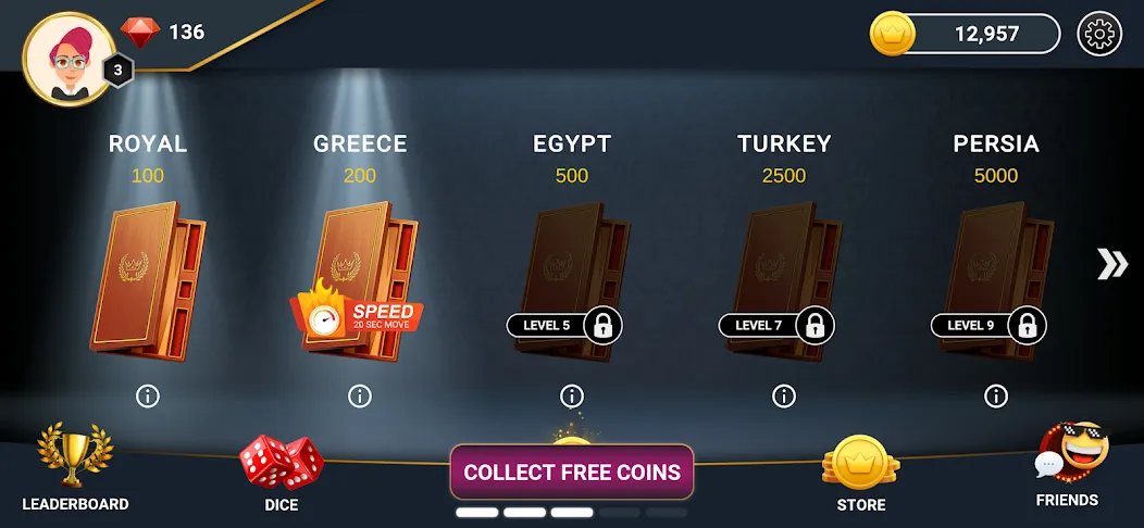 Backgammon Champs - Board Game [MOD: безлимитные монеты и все режимы открыты] (Бесплатно / APK) — скриншот 1