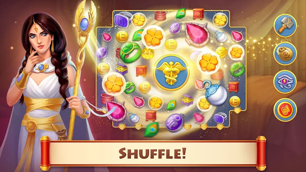 Скачать Cradle of Empires: 3 in a Row [MOD: безлимитные монеты и энергии] на телефон — скриншот 2