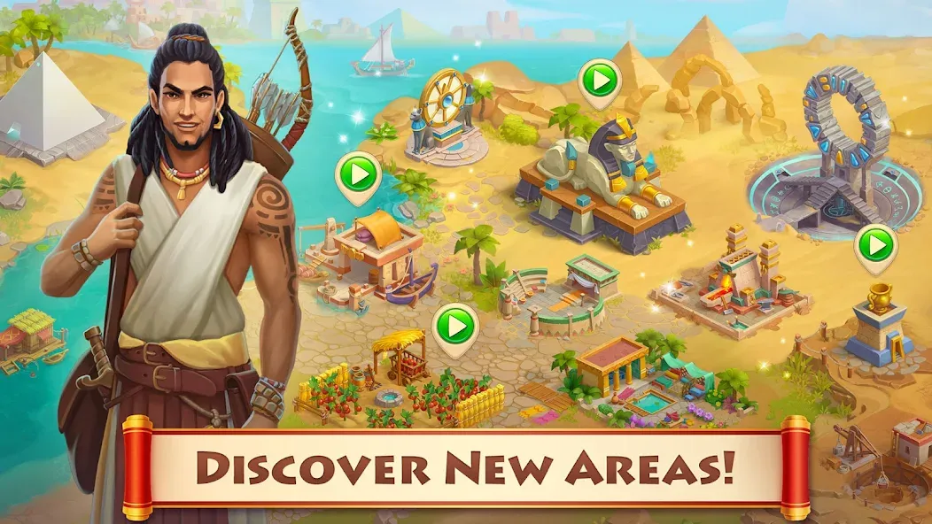 Скачать Cradle of Empires: 3 in a Row [MOD: безлимитные монеты и энергии] на телефон — скриншот 4