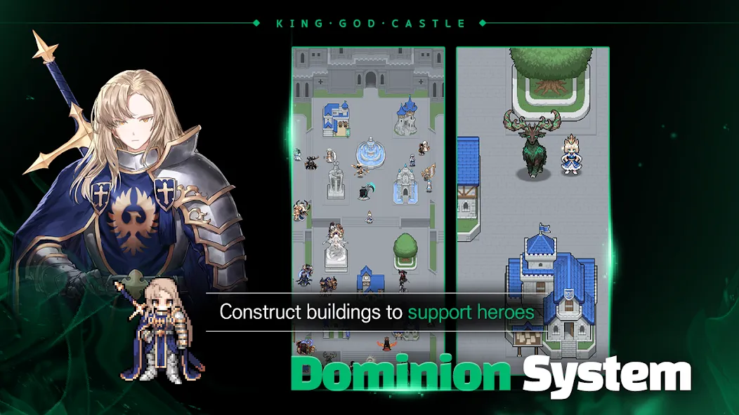 Взломанная King God Castle [MOD: безлимитные ресурсы и алмазы] на Андроид — скриншот 4