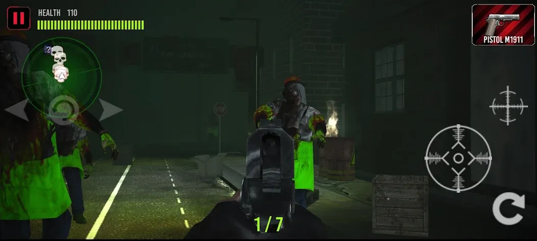 Скачать aZombie: Dead City [MOD: безлимитные деньги и боеприпасы] на телефон — скриншот 4