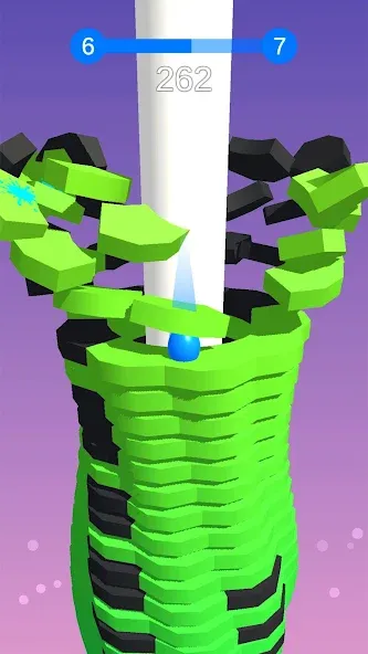 Stack Ball - Crash Platforms [MOD: без рекламы и бесконечные жизни] — Скачать бесплатно (APK) — скриншот 3