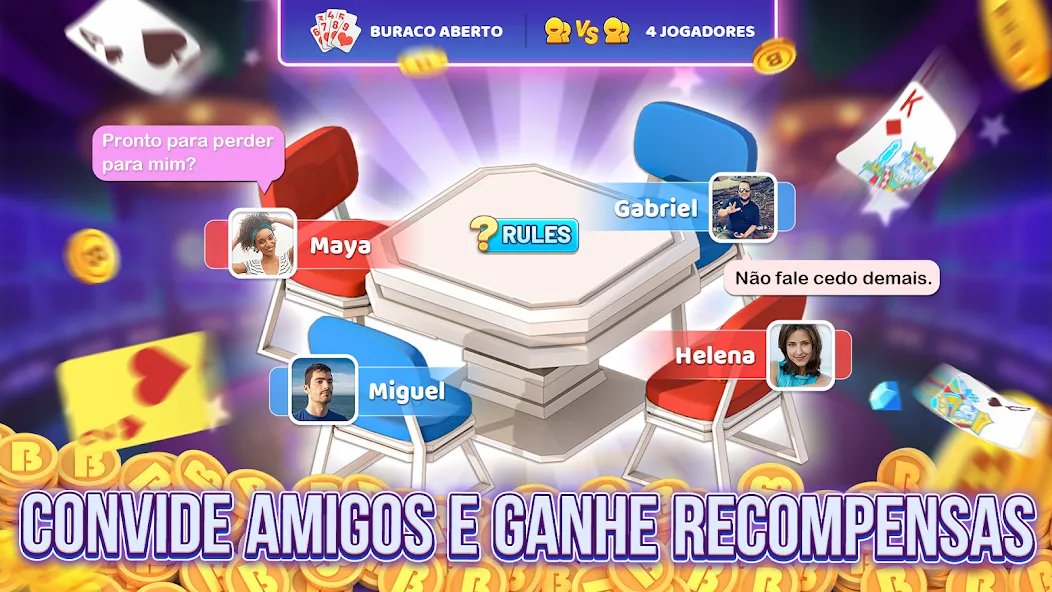 Bacana Games: Buraco & Slots [MOD: безлимитные монеты и бонусы] (Бесплатно / APK) — скриншот 3