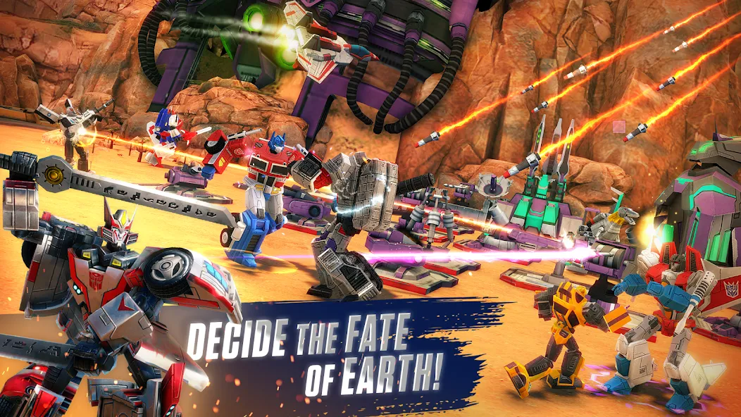 Взломанная TRANSFORMERS: Earth Wars [MOD: безлимитные ресурсы и улучшения] на Андроид — скриншот 1