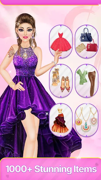 Взломанная Dress Up Fashion: Makeup Games [MOD: безлимитные деньги и все наряды] на Андроид — скриншот 4