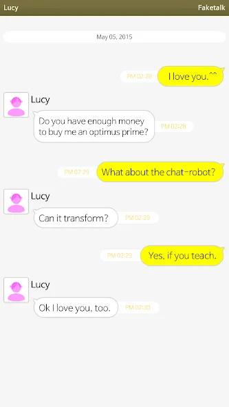 Скачать Faketalk - Chatbot [MOD: умный чат-бот без ограничений] на телефон — скриншот 2