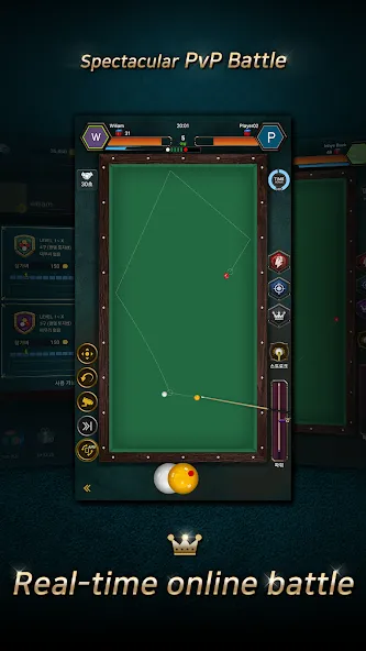 Скачать Real Billiards Battle - carom [MOD: без рекламы и все столы открыты] на телефон — скриншот 1
