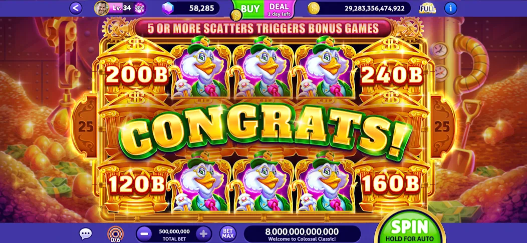 Club Vegas Slots Casino Games [MOD: безлимитные монеты и открыты бонусы] — Скачать бесплатно (APK) — скриншот 3