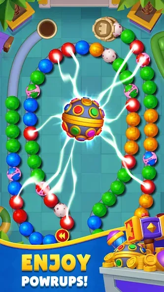 Скачать Marble Crush Blast [MOD: много монет и все уровни открыты] на телефон — скриншот 4