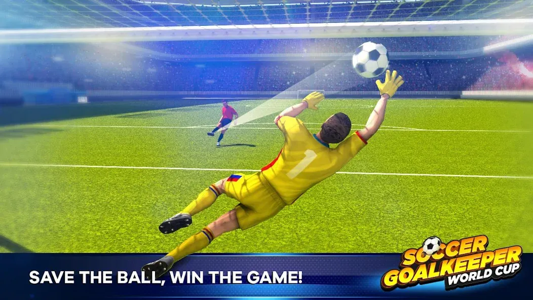 Скачать взлом Soccer Goalkeeper Games 2024 [MOD: безлимитные деньги и энергия] — скриншот 2