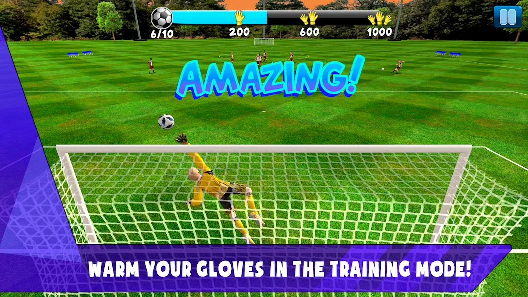 Скачать взлом Soccer Goalkeeper 2024 [MOD: безлимитные деньги и энергия] — скриншот 1