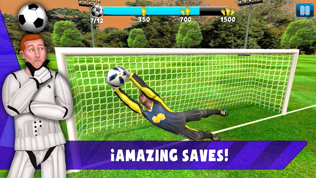 Скачать взлом Soccer Goalkeeper 2024 [MOD: безлимитные деньги и энергия] — скриншот 2