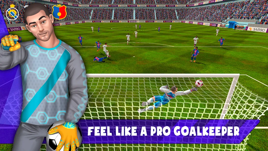 Скачать взлом Soccer Goalkeeper 2024 [MOD: безлимитные деньги и энергия] — скриншот 4