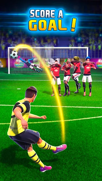 Скачать Shoot Goal: World Leagues [MOD: безлимитные монеты и открыты все лиги] — скриншот 1