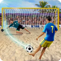 Скачать Shoot Goal - Beach Soccer Game [MOD: безлимитные деньги и открыты все уровни]