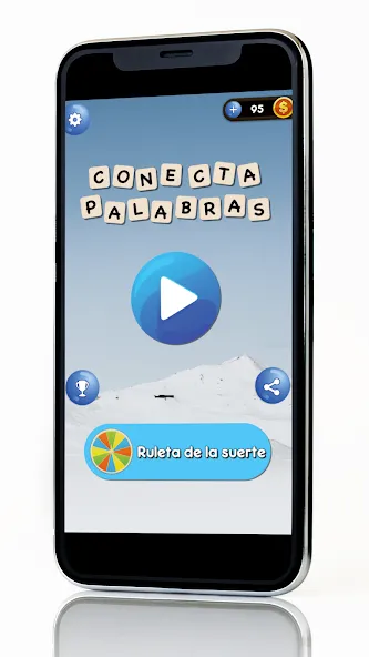 Conecta - Juego de Palabras [MOD: palabras ilimitadas y niveles desbloqueados] (Бесплатно / APK) — скриншот 1