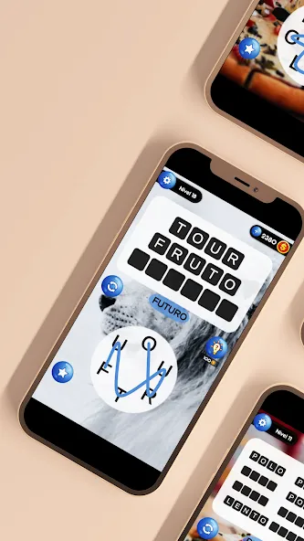 Conecta - Juego de Palabras [MOD: palabras ilimitadas y niveles desbloqueados] (Бесплатно / APK) — скриншот 2