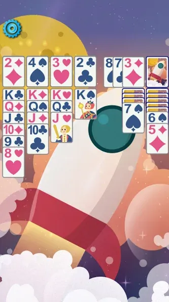 Скачать Solitaire Space™ [MOD: безлимитные подсказки и отмены ходов] — скриншот 3