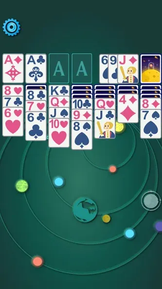 Скачать Solitaire Space™ [MOD: безлимитные подсказки и отмены ходов] — скриншот 4
